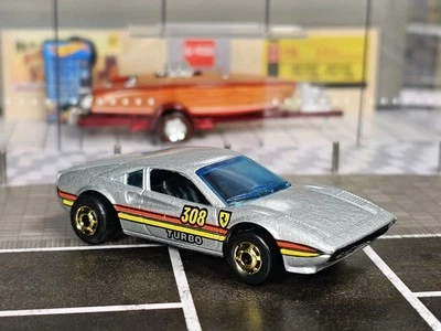 Hot Wheels Race Bait Ferrari 308 GTB Silver Hong Kong Vintage 1978 Racebait Car - Image 1 of 4