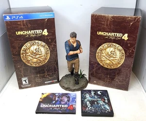 Uncharted 4: A Thief's End Nathan Drake Statue - CIB COMPLETE w/GAME - Picture 1 of 24