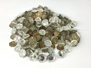 Notions: Vintage Octagonal Glass Buttons - Lot of 190 - Picture 1 of 8