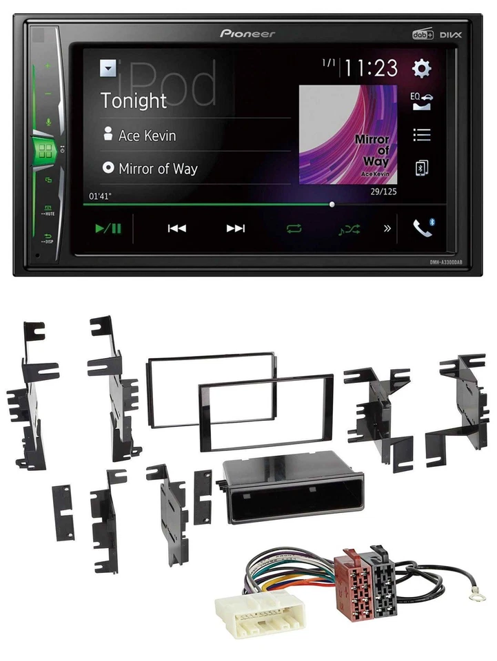 Pioneer 2DIN MP3 DAB USB Bluetooth Autoradio für Nissan Versa ab 07 Xterra ab 13 - Bild 1 von 4