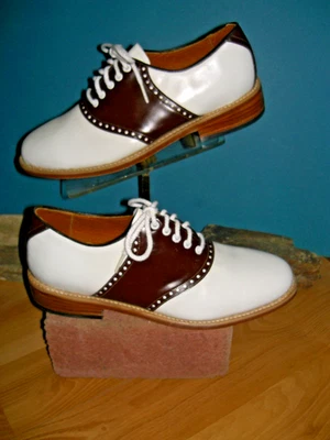 Stewart Marshall Zapatos de Sillín Marrón/Blanco EE. UU. Para Hombre 7 1/2 D Foto 1 de 4