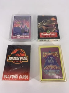 Vintage SEALED Jurassic Park, Budweiser Frog, Kings Island, Disney Playing Cards - Picture 1 of 2