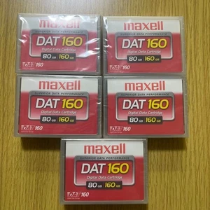 [ New ] MAXELL DAT 160 160GB Data Tape lot of 5 250713 - Afbeelding 1 van 3