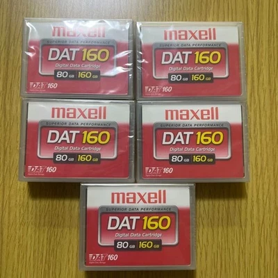 [ New ] MAXELL DAT 160 160GB Data Tape lot of 5 250713 - Image 1 of 3