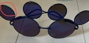 Tokyo Disney Resort Mickey Face Blau Mode Sonnenbrille Disneyland Gebraucht Selten - Bild 1 von 1
