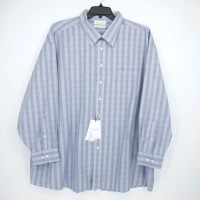 Camisa Roundtree Yorke Etiqueta Dorada 20-34/35 GRANDE Azul Rojo Blanco Cuadros Sin Planchar Nueva con Etiquetas Foto 1 de 4