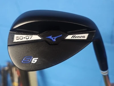 MIZUNO S5 BLACK NITRIDE 50° GAP WEDGE AMT TOUR WHITE S200 STIFF NEW CP2 WRAP - Image 1 of 4