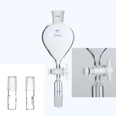 Teflon Lab Laboratory 19#-24# 60-1000ML funnel Chemistry PTFE piston glassware - Image 1 of 4