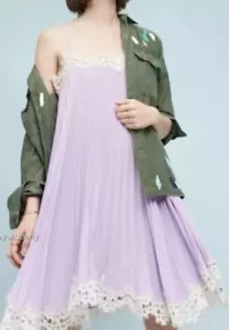 NEW Anthropologie Pleated Slip Dress by Moulinette Soeurs Size XS Oversized N41 - Picture 1 of 12