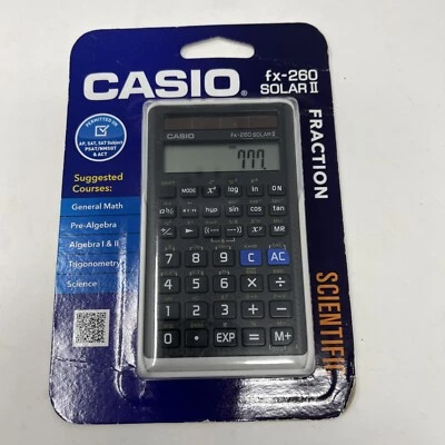 Casio FX-260 Solar II Fraction Scientific Calculator NEW Sealed - Image 1 of 4