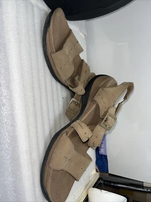 Sandalias Clarks Springers Sun Lauren de cuero marrón topo tostado talla 8 m Foto 1 de 4