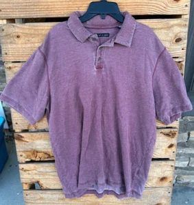 Age of Wisdom Mens Size L Golf Polo Red Short Sleeve Casual Polo Shirt - Picture 1 of 2