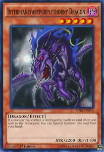Interplanetarypurplythorny Dragon 1st Ed. Near Mint Yugioh Card SDKS-EN016 - Picture 1 of 1