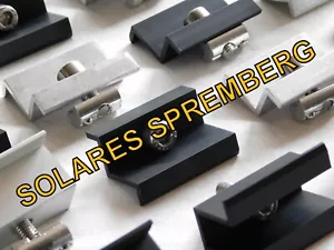 End Terminals & Centre Terminals Set for 1-10x Module 30 -40mm Horizontal Solar - Picture 1 of 24
