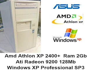 Pc Amd Athlon XP 2400+ Ram 2Gb Sk video Ati Radeon 9200 Asus A7V8X-MX XP Prof - Imagen 1 de 5