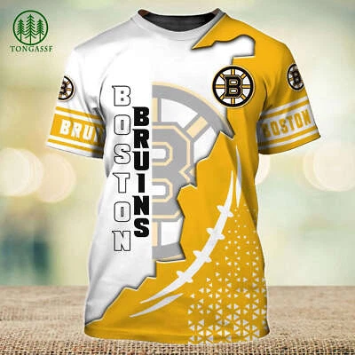 Camiseta del equipo de hockey Boston Bruins, camiseta de hockey, regalo de Navidad unisex Foto 1 de 2