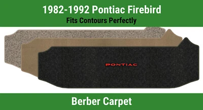 Lloyd Berber Small Deck Mat for '82-92 Pontiac Firebird w/Red on Black Pontiac - Image 1 of 4