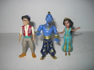 Disney Hasbro Aladdin Live Action Mini Doll Set Princess Jasmine, Genie 4" - Picture 1 of 10