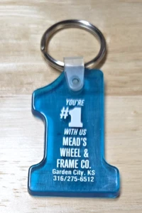 You're #1 with Mead's Wheel & Frame Co. Keychain Keyring Garden City, Kansas - Picture 1 of 3