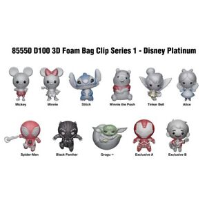 Disney 100 Figural Bag Clip 3D Character Key Chain-- Choose your Characters