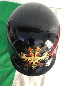 ELMETTO TEDESCO FREGIO DORATO DA ESPOSIZIONE RESTAURATO NO CAPPELLO WW2 COD.1 - Foto 1 di 7