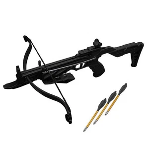 SAS Rogue 80Lbs Pistol Crossbow w/ Adjustable Stock + Handgrip Black - Used - Picture 1 of 9