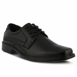 Spring Step Men's Matt Leather Oxford, Black ( EU 44 / US 10.5-11 ) - Picture 1 of 6