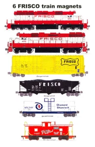 6 imanes de tren de carga Frisco Andy Fletcher - Imagen 1 de 1