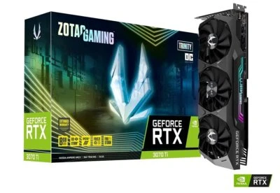 ZOTAC GeForce RTX 3070 Ti OC 8GB GDDR6X RGB Gaming Graphics Card ZT-A30710J-10P - Image 1 of 4