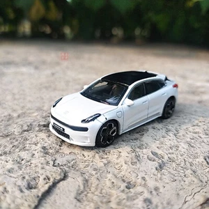 1/64 Händlerversion ZEEKR 001 rein elektrisch Luxus Coupé Auto Druckguss Modell weiß - Bild 1 von 8