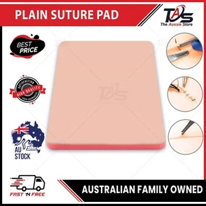 Suture Practice Training Human Silicone Skin Plain Pad For Medical Vet Students - Picture 1 of 6