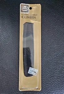 Paquete de 2 peines de pelo irrompibles Goody bolsillo 1982 126/4 negro hecho en EE. UU.  - Imagen 1 de 4