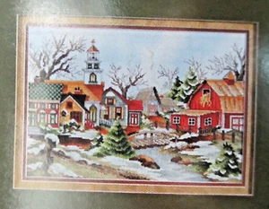 Almost Spring - Magazine cross stitch pattern - Farm Village Stream Bridge - Picture 1 of 1