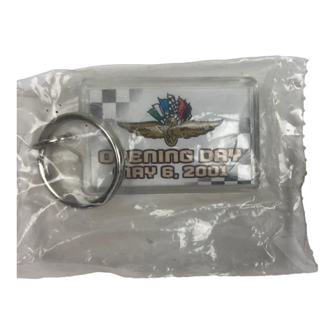 Indianapolis 500 Opening Day 2001 Key Chain Auto Racing Brickyard Vintage Cover