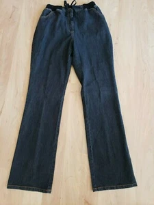VINTAGE NWT DENIM 24/7 BLACK STRETCH 90'S Y2K 14 TALL HIGH RISE JEANS MOM 34 - Picture 1 of 11
