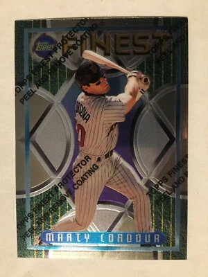 1995 Topps Finest #235 Twins Marty Cordova Baseball Card - Image 1 of 2