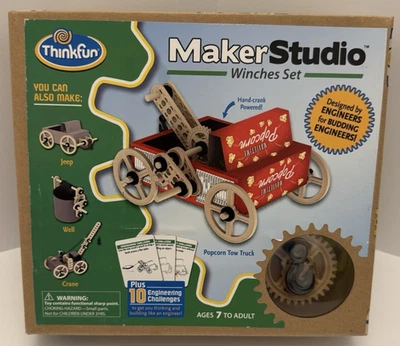 Think Fun Maker Studio Winches Toy Build Set Age 7+ Engineering Concepts Sealed - Image 1 of 4