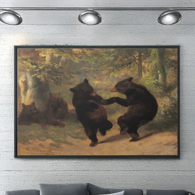 Dancing Bears By William Holbrook Beard Canvas/Poster Wall Art - Image 1 of 2