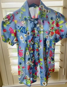 Beautiful Blouse By Love Moschino, Perfect For Summer, Size 4 - Picture 1 of 3