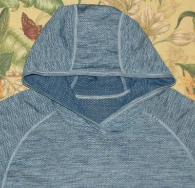 Camisa con Capucha LULULEMON Azul Manga Larga Tech Grande Foto 1 de 4
