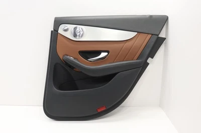 2016 - 2022 MERCEDES GLC300 X253 REAR RIGHT SIDE DOOR TRIM PANEL OEM BROWN_254 - Image 1 of 4