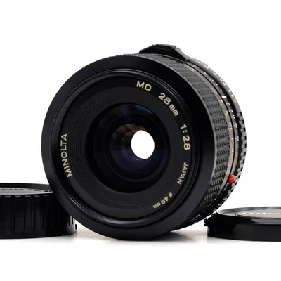Minolta Nuevo MD 28mm f/2.8 NMD MF Lente Gran Angular para Cámara SLR con... - Imagen 1 de 4