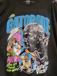 JORDAN GATORADE ON A SHAKA HEAVYWEIGHT GARMET DYED T SHIRT "MODERN" - Picture 1 of 1