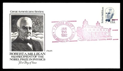 Mayfairstamps US FDC 1982 California Robert A. Millikan noble prize in physics A - Image 1 of 2