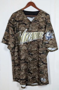 Maglia mimetica vintage Fort Wayne Wizards Minor League Baseball #30 vintage taglia 50 XL - Foto 1 di 4