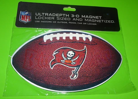 TAMPA BAY BUCCANEERS Magnet 6” 3D Football NFL License Sport Car refrigerator Cover