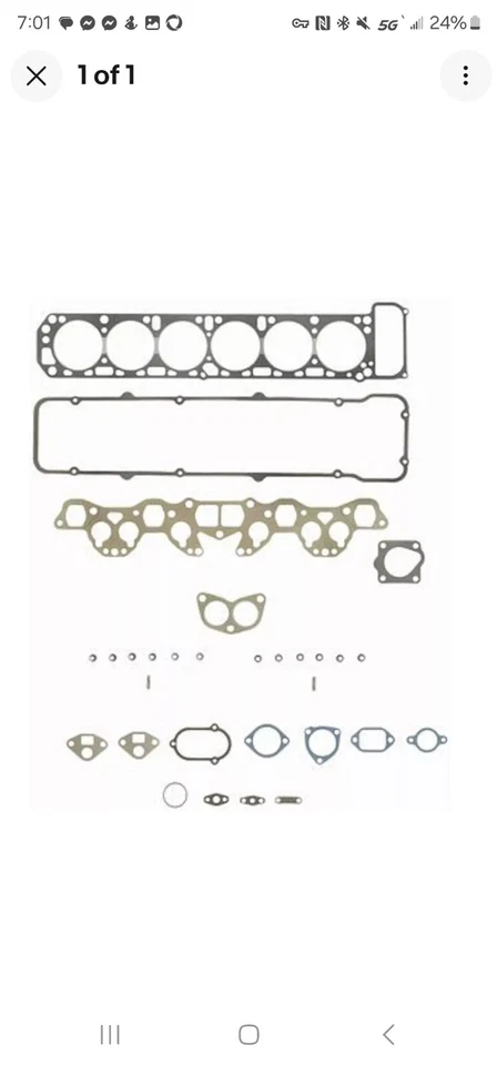 ROL Cylinder Head Gasket Set for 1970-75  Datsun Maxima Nissan 280Z 2.4L 2.6L  Foto 1 de 3