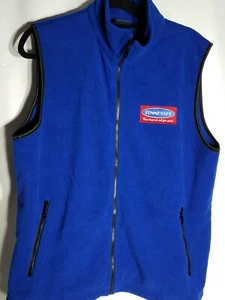 AKWA Men's Med Fleece Zip Front Vest  Tennessee Logo Lightweight Royal Blue  - Picture 1 of 5