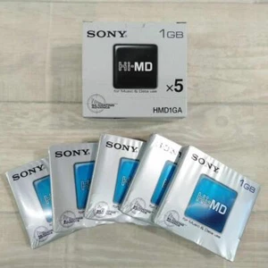 SONY Hi-MD 1GB Recordable Mini Disc 5 Packs Set HMD1GA Unused - Picture 1 of 3