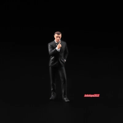 1/24 James Bond Gun Pistol Scene Prop Miniture Figure Doll Fit Cars Vehicles Toy - Image 1 of 4